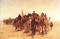 Leon Belly Pilgrims Going to Mecca France oil painting art